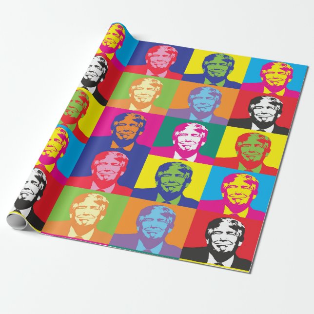 Papel De Regalo Presidente Trump (Desenrollado)
