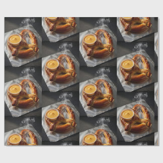 Papel De Regalo Pretzel suave recién horneado