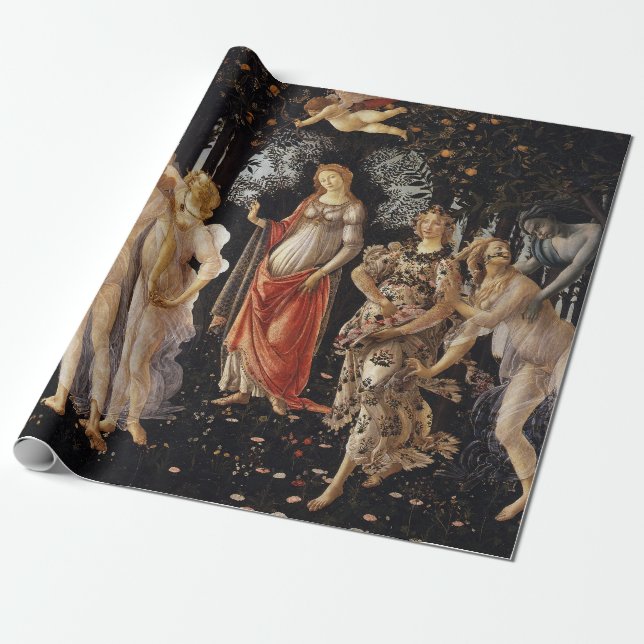 Papel De Regalo Primavera, Allegory of Spring by Sandro Botticelli (Desenrollado)