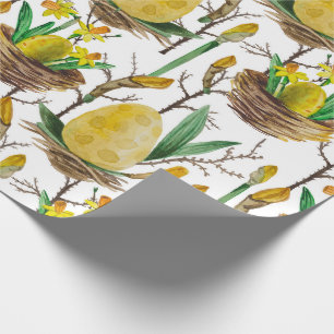 Papel De Regalo Primavera amarilla