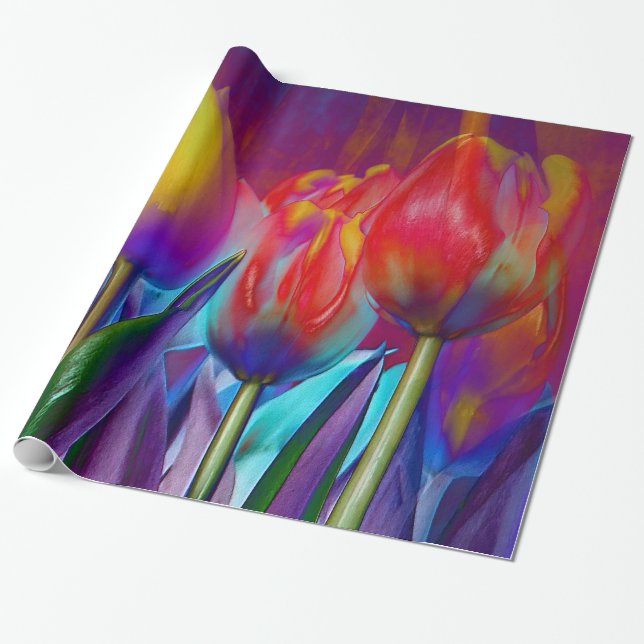 Papel De Regalo Primavera colorida (Desenrollado)