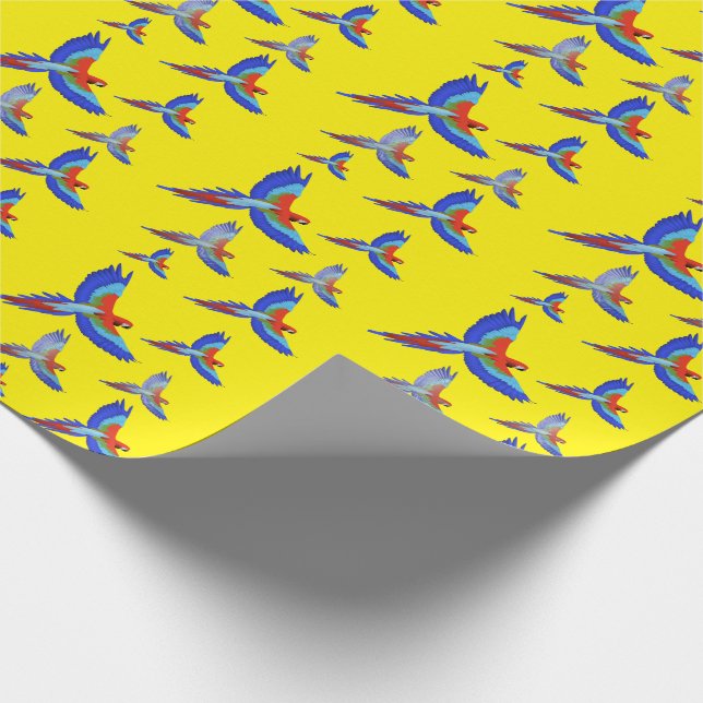 Papel De Regalo Primavera de playa de Mikitiez Parrot hawaii summe (Esquina)