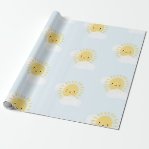 Papel De Regalo Primer cumpleaños Baby Shower Sunshine Cute Fiesta
