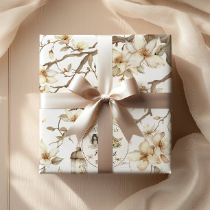 Papel De Regalo Primer cumpleaños de hada Bosque Floral