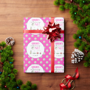 Papel De Regalo Primer cumpleaños de los Chicas de golf