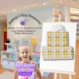 Papel De Regalo Primer cumpleaños del bebé - Nuestro pequeño giras