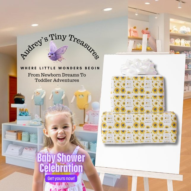 Papel De Regalo Primer cumpleaños del bebé - Nuestro pequeño giras (Subido por el creador)