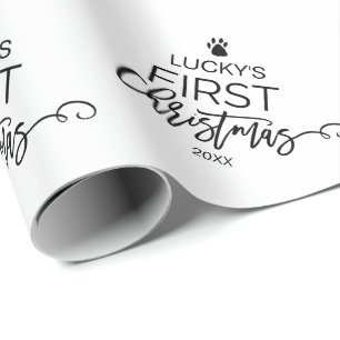 Papel De Regalo Primer Mascota de Árbol de Navidad