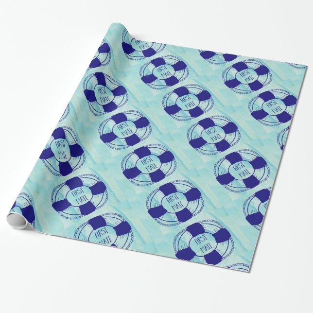 Papel De Regalo Primer mate con el preservación de la vida (Desenrollado)