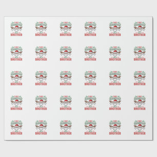 Papel De Regalo Primer Navidad como un hermano Santa Gnome
