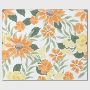 Papel De Regalo Primer viaje alrededor del sol Boho Floral Envoltu