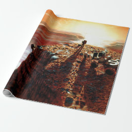 Papel De Regalo Primer Viaje De La NASA Al Concepto De Artista Del