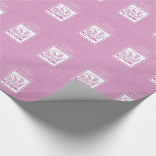 Papel De Regalo Primera comunión de nieta, rosa