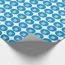 Papel De Regalo Primera Comunión del nieto Azul, Trigo, Uvas