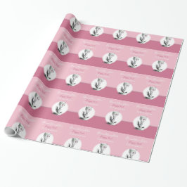 Papel De Regalo Primera Comunión Nieta Rosa, Cáliz