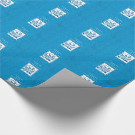 Papel De Regalo Primera comunión, trigo, uvas azul