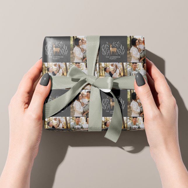 Papel De Regalo Primera foto multifoto elegante de reno negro de N (Subido por el creador)