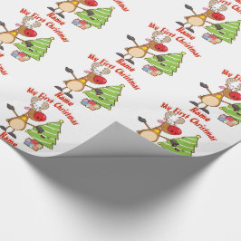 Papel De Regalo PRIMERA Personalizado DE LÁMPARAS DE Navidad PARA 