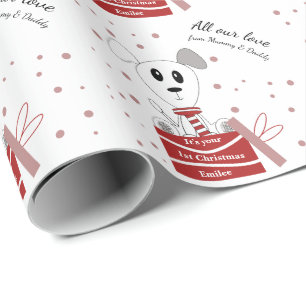 Papel De Regalo Primeros regalos navideños sobre los presentes (ro
