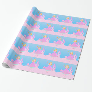 Papel De Regalo Princesa de cuento de hadas en Fiesta de nacer ros