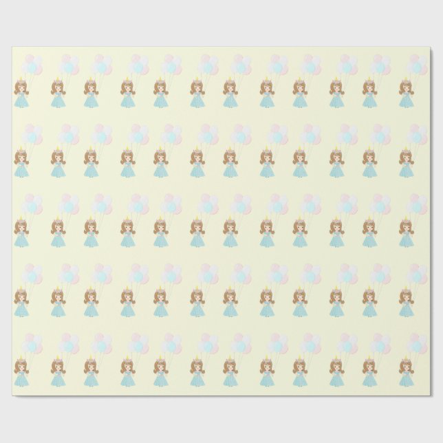 Papel De Regalo Princesa de Unicorn (Superficie plana)