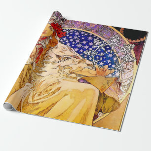 Papel De Regalo Princesa Hyacinth Poster por Alphonse Mucha