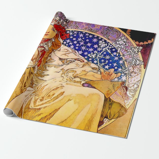Papel De Regalo Princesa Hyacinth Poster por Alphonse Mucha (Desenrollado)