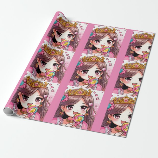 Papel De Regalo Princesa Linda  (Desenrollado)