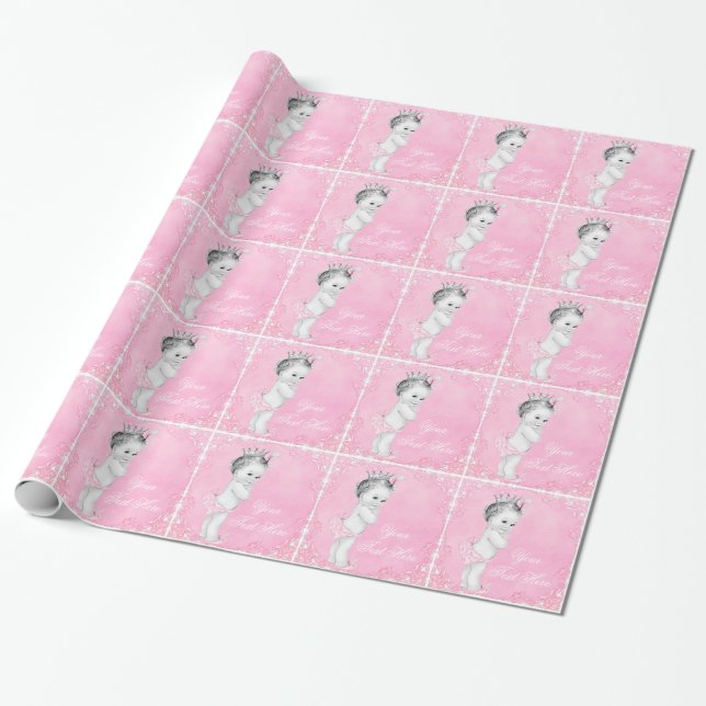 Papel de regalo Princesa Rosa (Desenrollado)