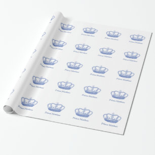 Papel De Regalo Príncipe azul clásico Crown