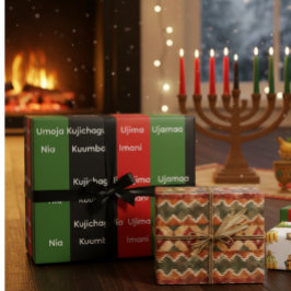 Papel De Regalo Principios Nguzo Saba del Kwanzaa de la Herencia A
