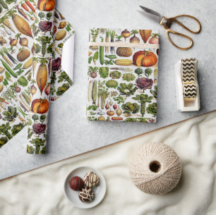 Papel De Regalo Productos de verduras para una vida saludable