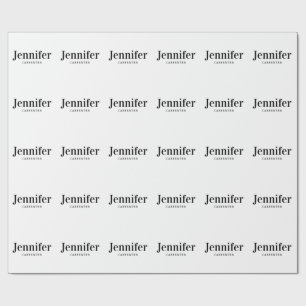 Papel De Regalo Profesional elegante moderno minimalista agregar n