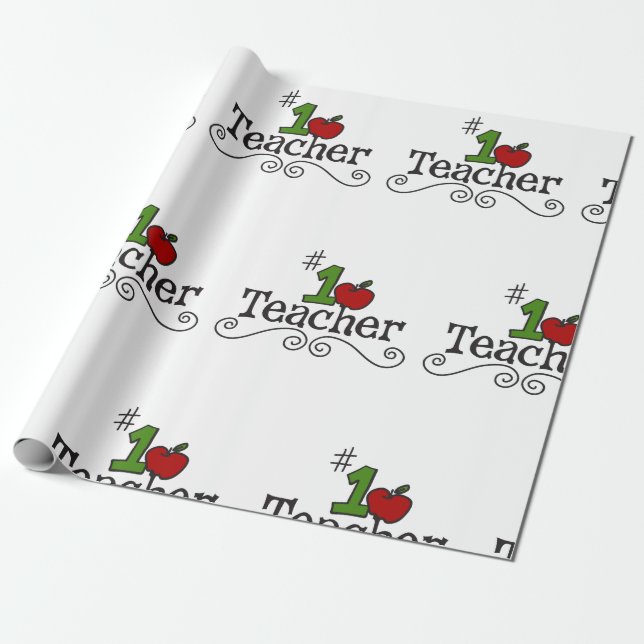 Papel De Regalo Profesor de escuela (Desenrollado)