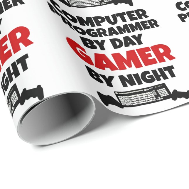 Papel De Regalo Programador de equipo de jugador (Esquina del rollo)