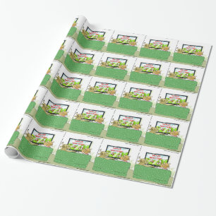 Papel De Regalo Programas de TV de Vaca Dibujos Animados Divertido