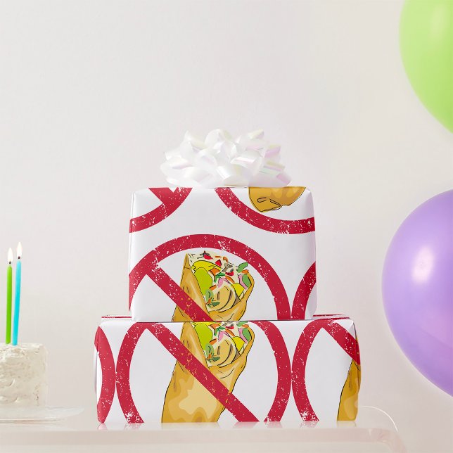 Papel De Regalo Prohibición humorística de alimentos para Rótulos  (Subido por el creador)