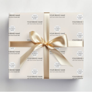 Papel de regalo promocional con logotipo de empres
