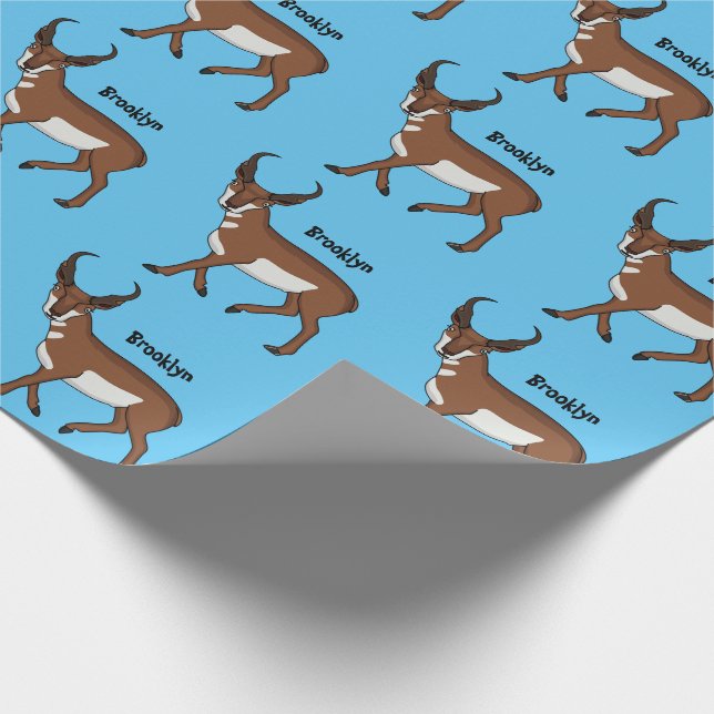 Papel De Regalo Pronghorn antelope cartoon illustration (Esquina)