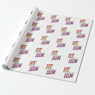 Papel De Regalo Pronombres de Lesbiana Él Le