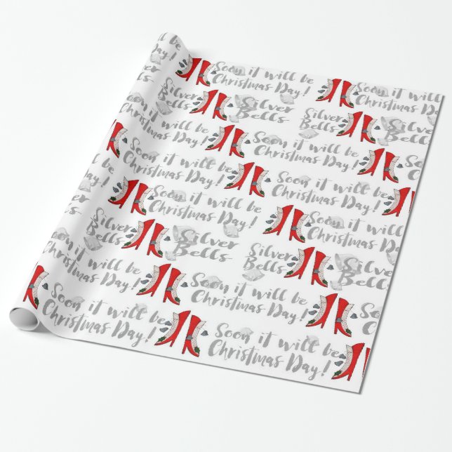 Papel De Regalo ¡Pronto será el Día del Navidad! (Desenrollado)