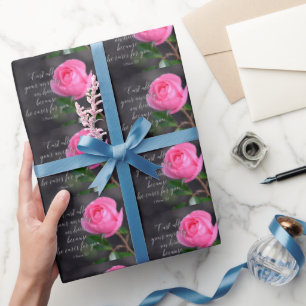 Papel De Regalo Pronuncien toda su ansiedad Biblia Cristiana Verse