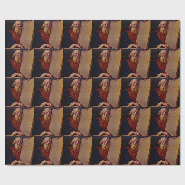 Papel De Regalo Prophet Moses on Mount Sinai – High-Fidelity Epic  (Superficie plana)