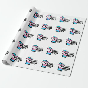 Papel De Regalo Proteger a la Juventud Trans - Puño Orgulloso