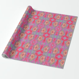 Papel De Regalo Psicodelia del arco iris retro