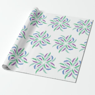 Papel De Regalo Psicodelia Feathers