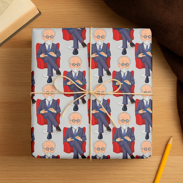 Papel De Regalo Psicólogo con bloc de notas sentado (Subido por el creador)
