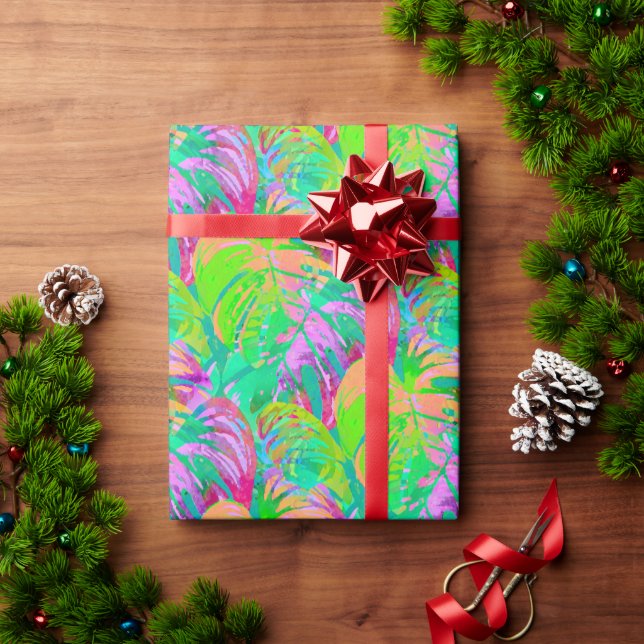 Papel De Regalo Psychotic Psychedelic Alien Jungle (Regalo de vacaciones)
