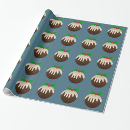 Papel De Regalo Pudín de ciruelo del navidad