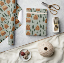 Papel de regalo Pueblo Invernal